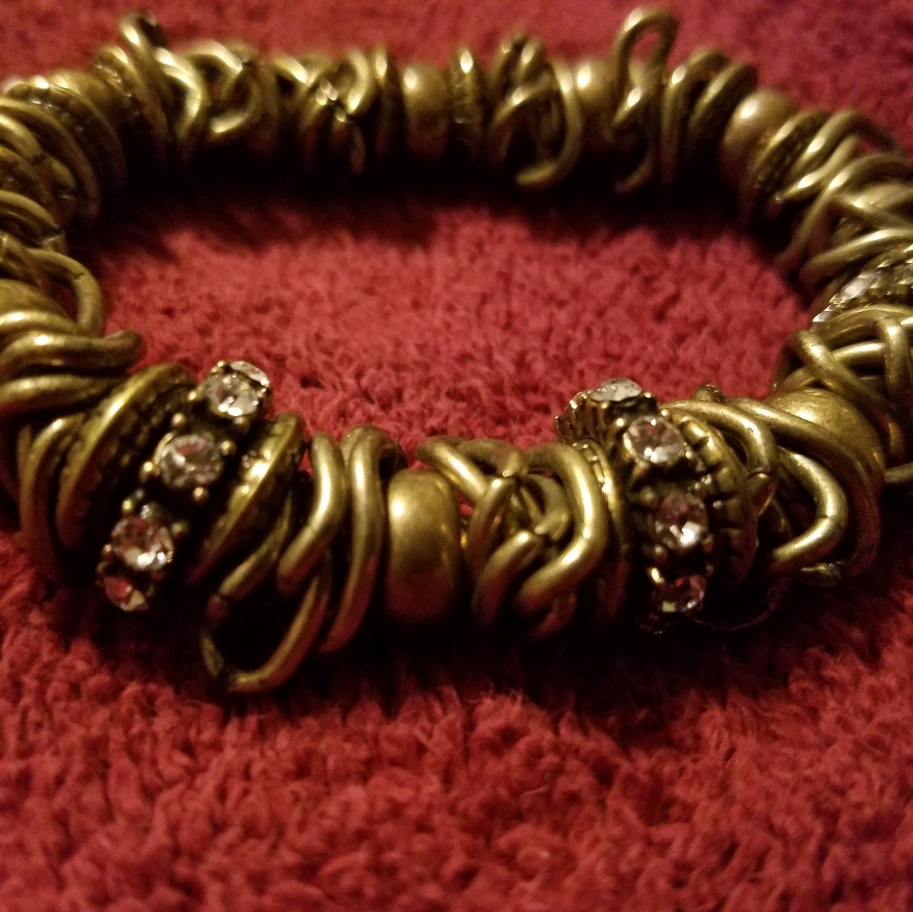 Lia Sophia stretchy bronze bracelet